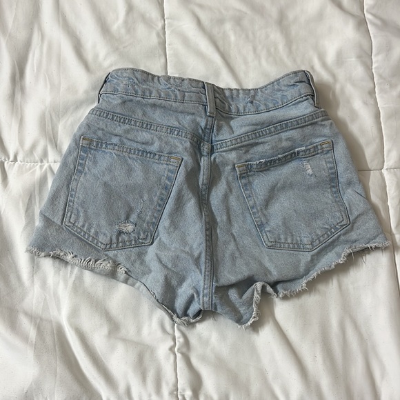 blue denim shorts - Picture 2 of 2